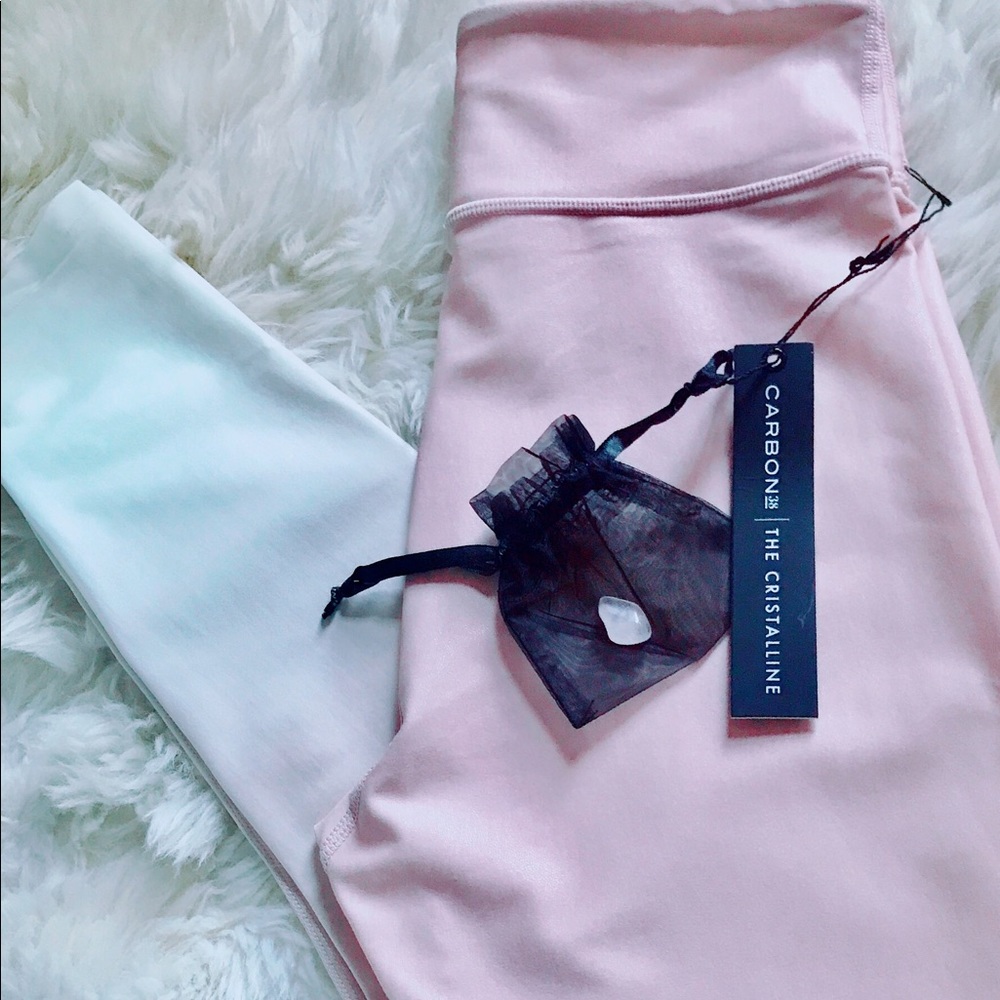 NWT Carbon38 rose quartz ombré legging